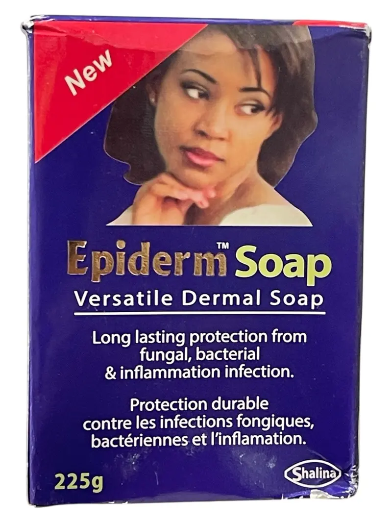 Shalina Epiderm Soap Versatile Dermal 225g - Long Lasting Protection Against Fungal Bacterial & Inflammation Infection 2packs