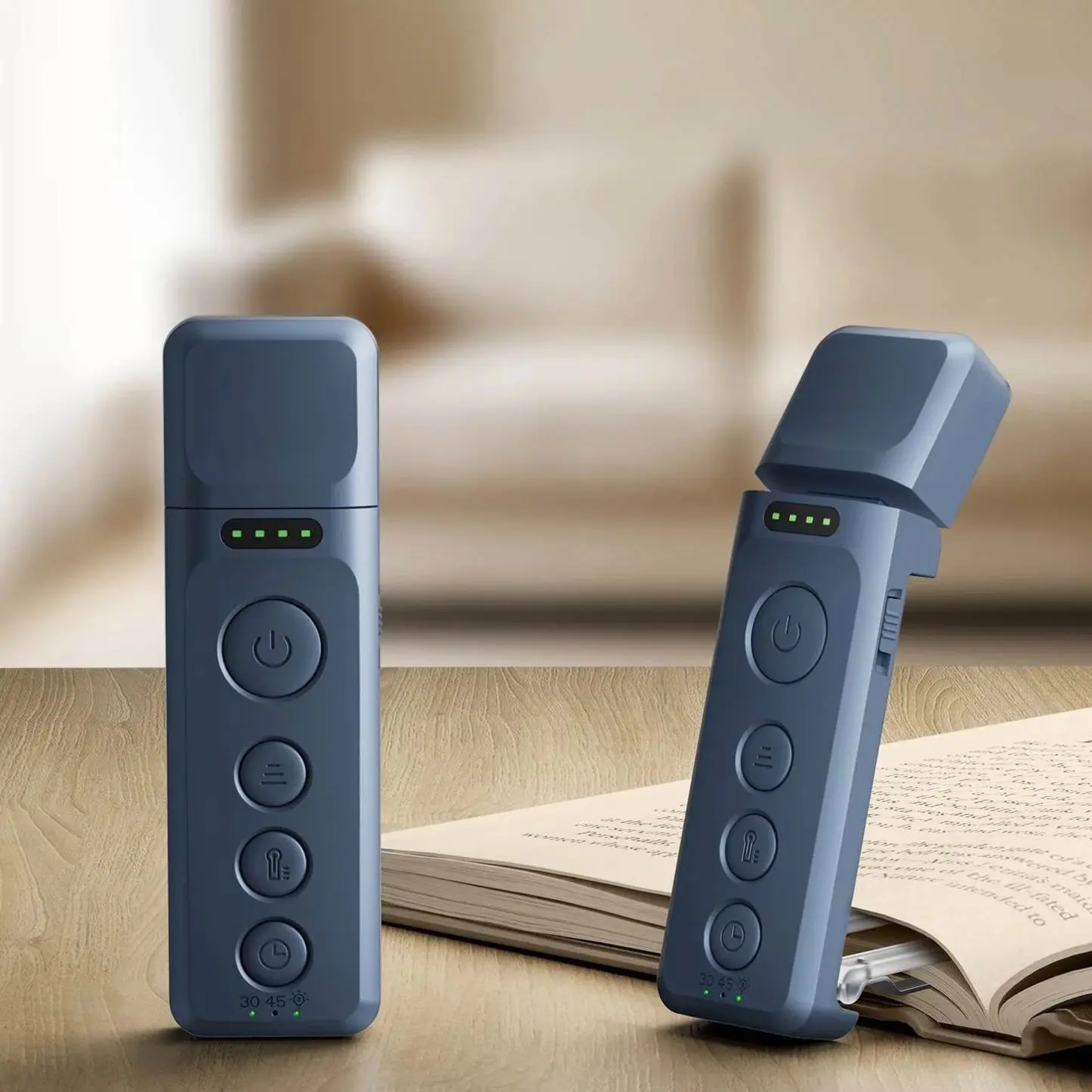 Glocusent Bookmark Style Book Light, Reading Light with Sleep Aid & Timer, 5 Brightness & 3-Color Expertise Book Light for Reading in Bed, USB Rechargeable Lamp for Book Lovers Gifts