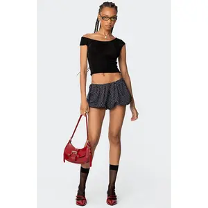 Edikted Women's Liz Polka Dot Bubble Shorts