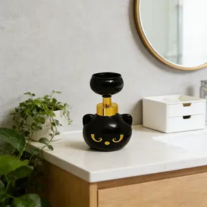 Kawaii Cat Paw Foam Soap Dispenser Refillable Foaming Pump with Cute Paw Print Foam, Fun Soap Bottle for Bathroom, Kitchen, Kids and Cat Lovers Holiday Present