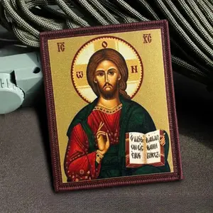 Jesus Christ Tactical Patches for Clothing Hook And Loop Fastener Military Morale Badge Armband Backpack Decorative Stickers