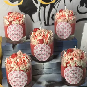 Strawberry Shortcake Dessert Candle Decor Freshener Decoration Fragrance