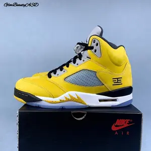 'Tokyo' 2025 Tokyo Black and Yellow Men's lace-up Outdoor Sneakers Breathable Casual Running Shoes