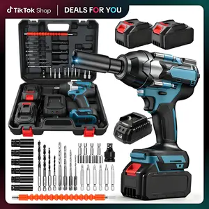36V Cordless High-Torque Impact Wrench, High-Power Lithium-Ion Power Tools Kit with Fast Charger, Multi-Use Toolkit for Car Repairs & Furniture Assembly, Cordless Convenience for Home Auto Maintenance, Christmas Holiday Gift