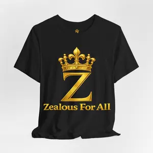 Unisex Zealous For All T-Shirt (Gold Logo)