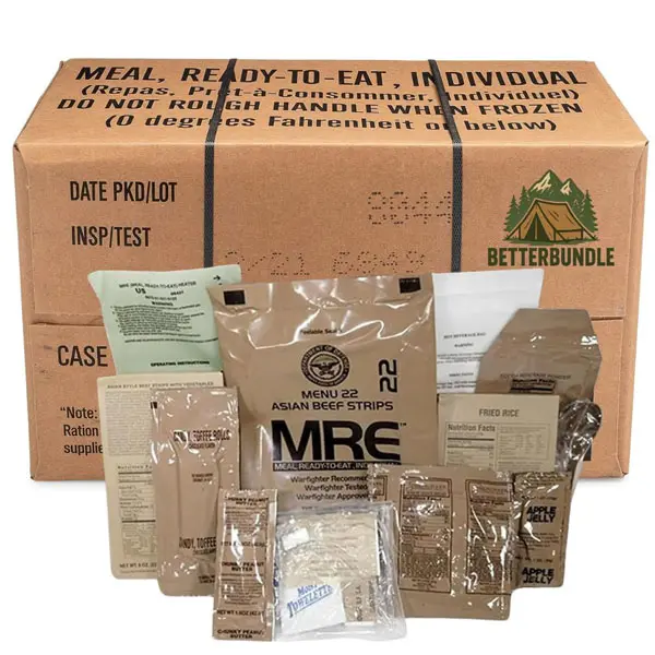 2026 Inspection MRE, U.S. MRE Meals, Emergency Supplies, Emergency Food Supply, Survival Food, Freeze Dried Food w/ Flameless Heater, Ready Meals (Variety Pack of 12) – (A or B Case Selected at Random) FRESH STOCK - 10 Year Shelf Life from Inspection Date