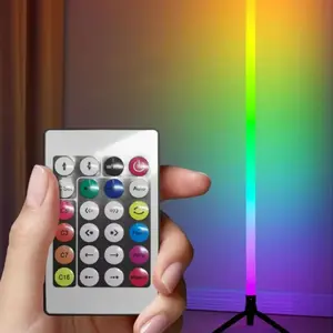 RGB Corner Floor Lamp, 47.24 Inches Modular Assembly, Smart APP Control, Color Changing, Music Sync, Modern Living Room Bedroom Light