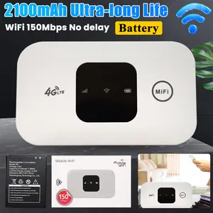 Wireless Wifi 2100mAh Mobile Hotspot with SIM Card Slot Hotspot WIFI 150mbps For Outdoor Home Office Travel