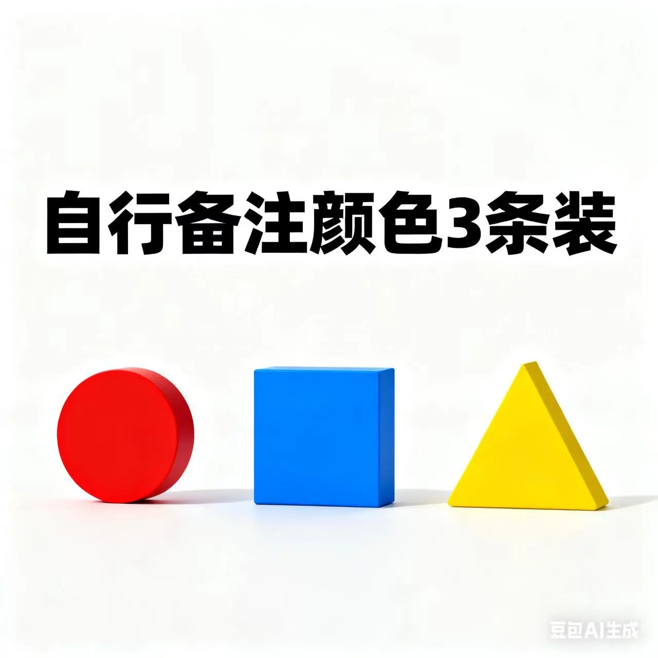 Please note 3 colors on your own