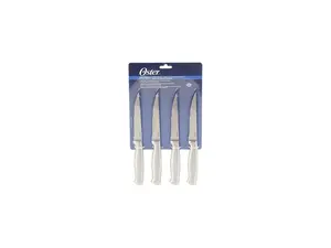 Oster 91603.04 Baldwyn 4 Piece Stainless Steel Serrated Steak Knives