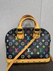 Pre-owned leather Crossbody Bags Monogram Multicolore ALMA [NEW Z]