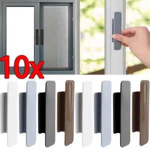Self-adhesive Window Cabinet Drawer Handles Door Bedroom Wardrobe Handle Organizer Open Sliding Door Knobs Auxiliary Device