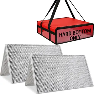 2PK Hard Bottom for 20"x20" Insulated Pizza Dlivery Bag, Rideshare Delivery Bag, Catering Picnic Styrofoam Cooler Warmer  Bags Carrier Accessories, Pizza-delivery-bag Collapsible Board