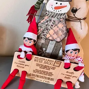 Personalized Santa's Helpers Postcard from The North Pole with Arm and Leg Holes for Children's Favorite Friends