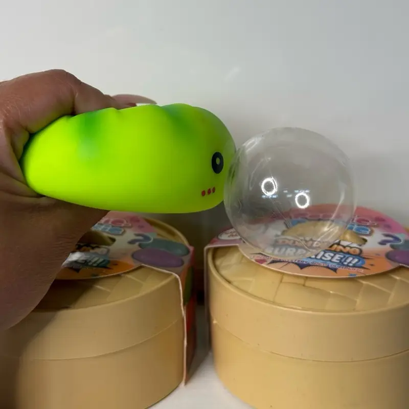 Pookie Dumpling Squishy, Kawaii Bubble Blow Stress Relief Sensory Toy