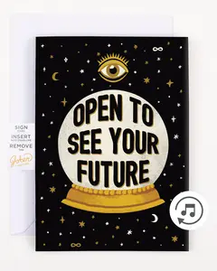 Endless All Occasion Fortune Greeting  Card with Glitter