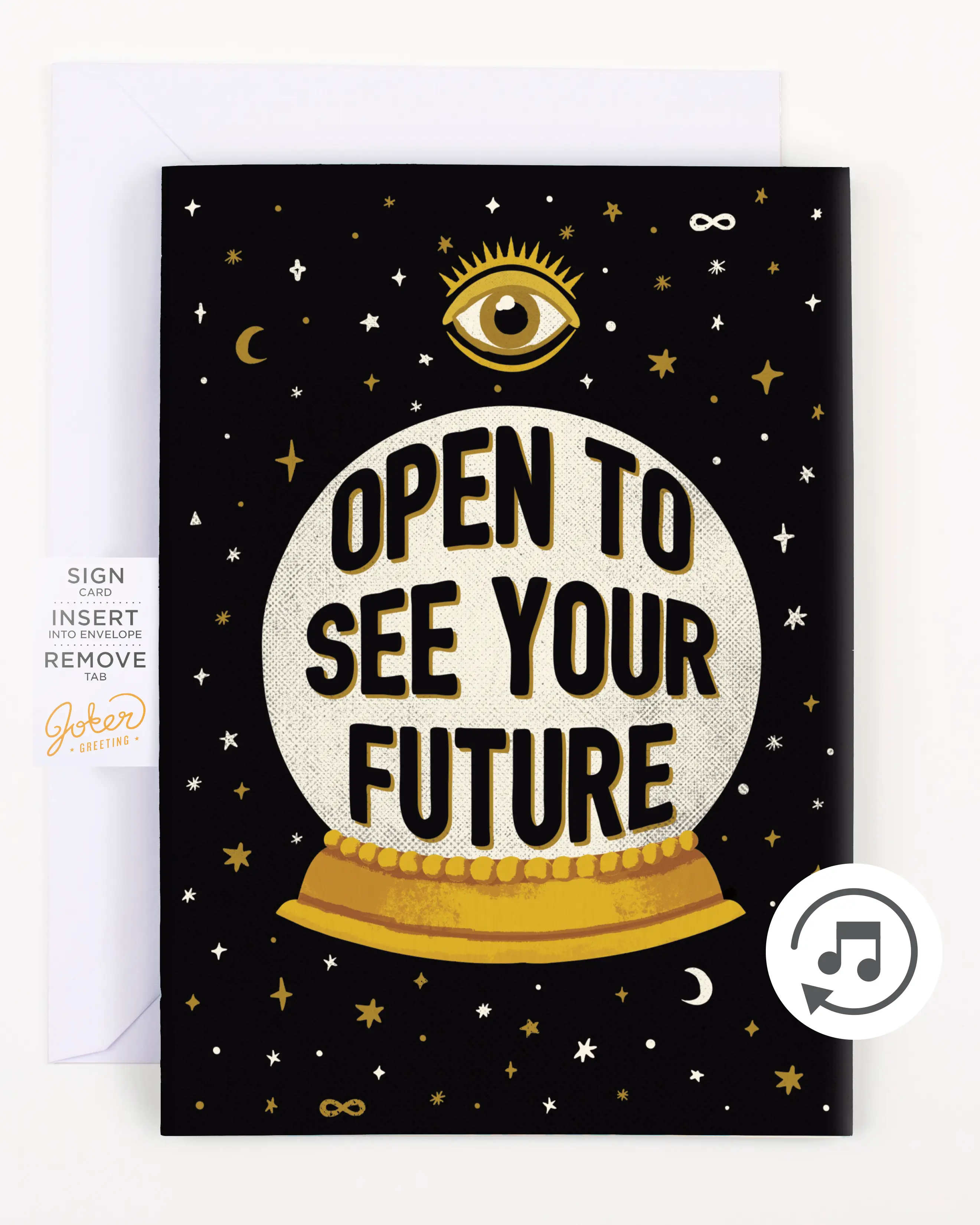 Endless All Occasion Fortune Greeting Card with Glitter Endless All Occasion Fortune Greeting Card with Glitter