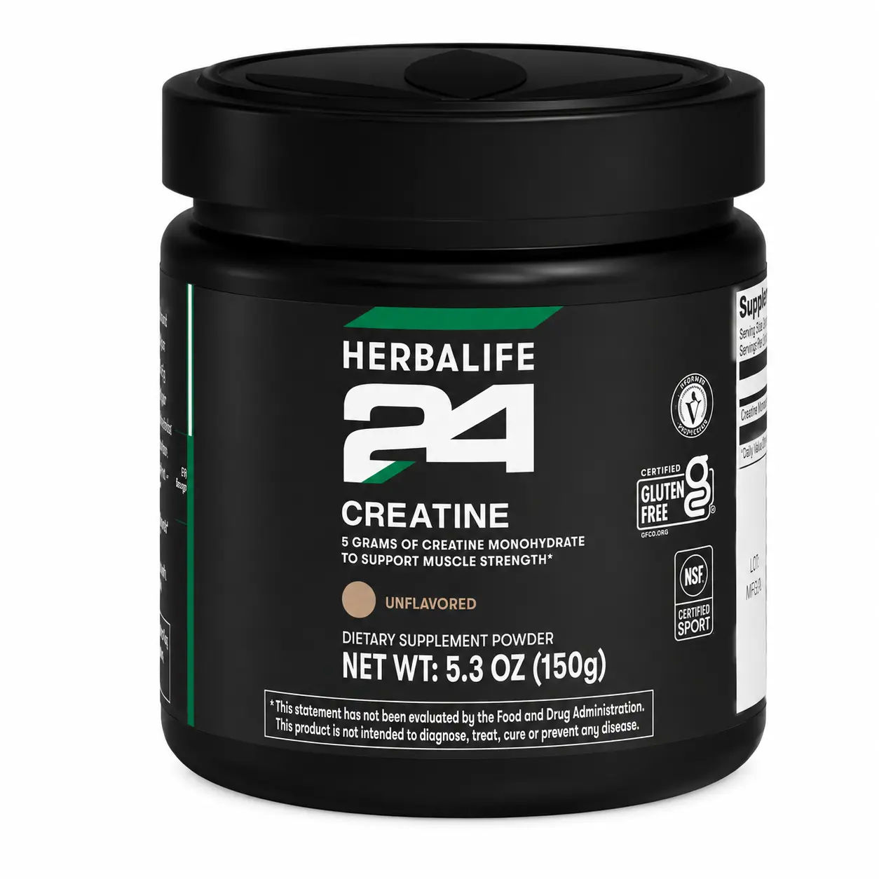 Herbalife24 Creatine – Unflavored Creatine Monohydrate Powder | NSF Certified for Sport | Vegan & Gluten-Free