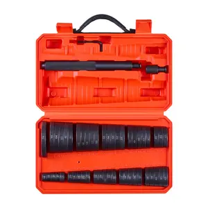 VEVOR Bearing Press Kit, 52 Pcs, Bearing Race and Seal Driver Set with 49 Bushings and Handle Shaft, Bushing Driver Tool Set, Heavy Duty Carbon Steel Removal Installation Tool Kit with Storage Case