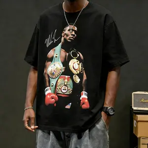 Unisex Crew Neck 90s Vintage Boxing Graphic T Shirt 100% Pure Soft Cotton Breathable Comfortable Casual Streetwear Retro Sports Fighting Tee Classic Athletic Apparel for Men Women Daily Workout Outdoor All Season Easy Matching Fashion Wear，men's t shirts