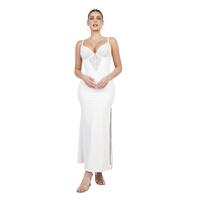 Split Maxi Dress-White