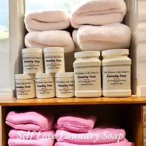 Old Hickory Lake Soap Co. Self-Love Concentrated Baking Soda-Infused Laundry Detergent Powder, Natural, Scented, Household-Use Formula, Natural Laundry Detergent, Household Laundry Detergent