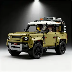 2573PCS Land Rover Defender Classic Car Building Blocks 42110 Model MOC Vehicle Toys Bricks Gift for Adults