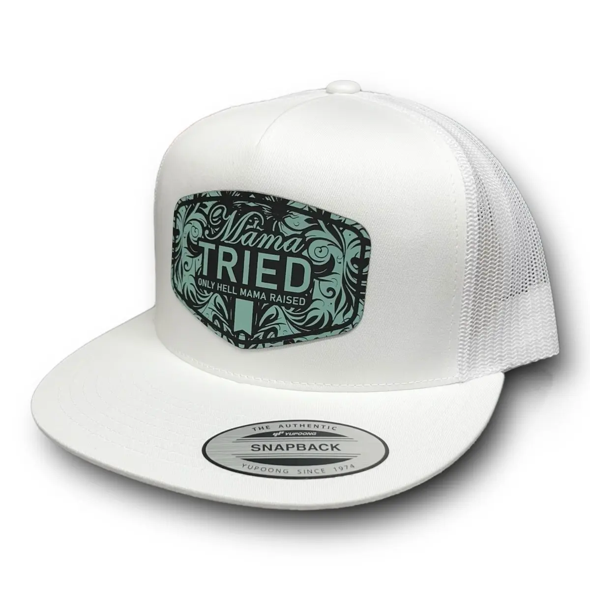 Mama Tried Teal Patch hat Casual Hat Classic Baseball Cap