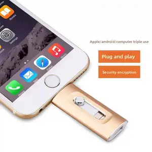 3 in 1 Flash Drive,128GB High Speed USB 3.0 Memory Storage,OTG Flash Pen Drive with Free Type-C Adapter for iPhones/Android/PC and More Devices,128GB Photo Stick for iPhone Flash Drive,USB Memory Stick Storage for Photos and Videos Backup