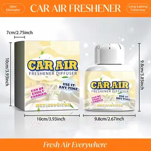Car Scent Diffuser - Cigarette Smoke Odor Eliminator, Long Lasting Fresh Fragrance, Vehicle Air Freshener
