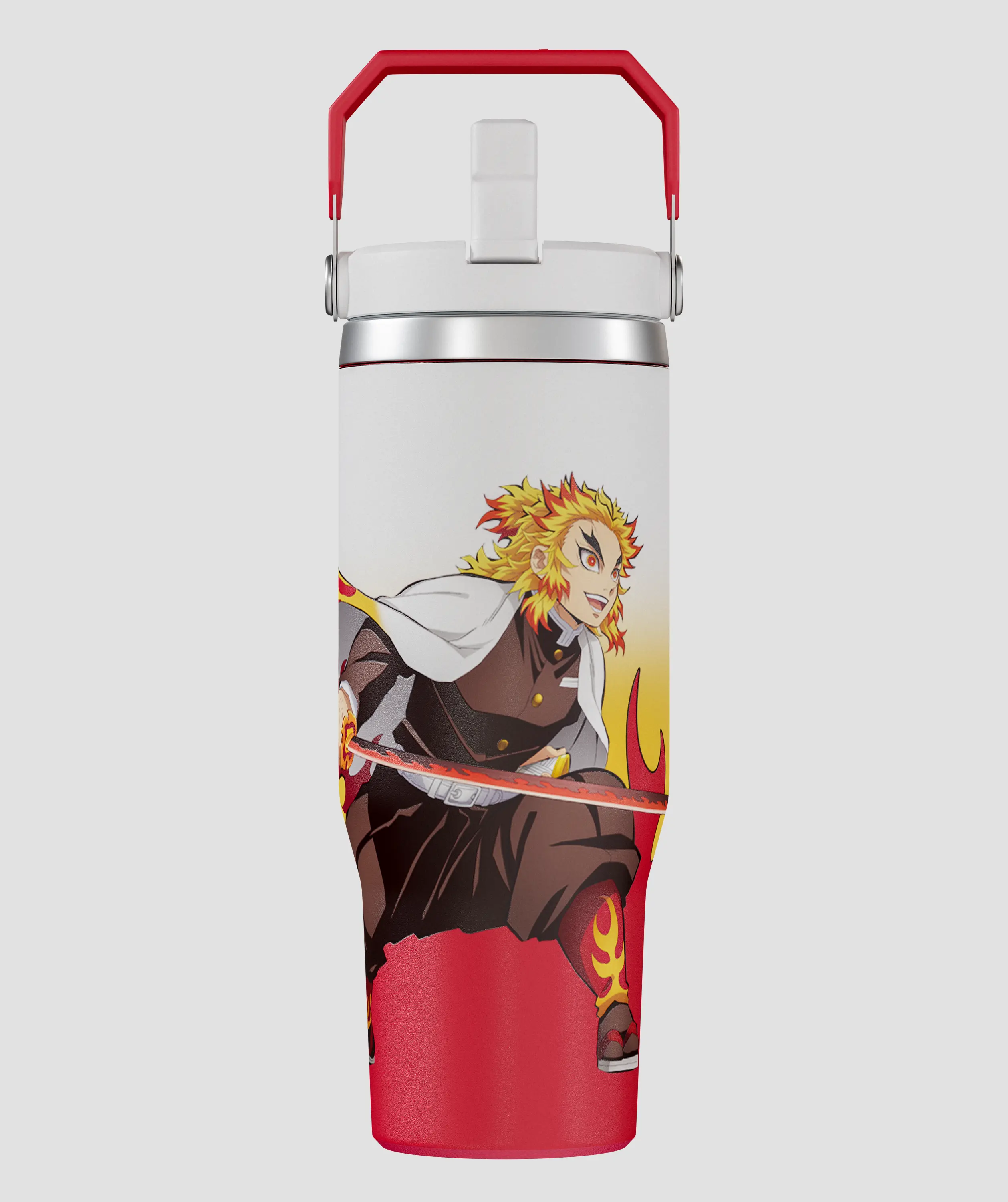 Demon Slayer Kimetsu No Yaiba Flame Hashira Tumbler with Lid, 30 Oz ...