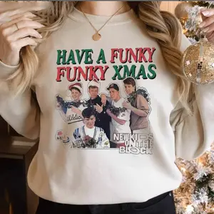 New Kids on the Block Sweatshirt, NKOTB Christmas Unisex Shirt for Her for Him, Christmas Sweater, Go-To Outfit, No Thinking Needed