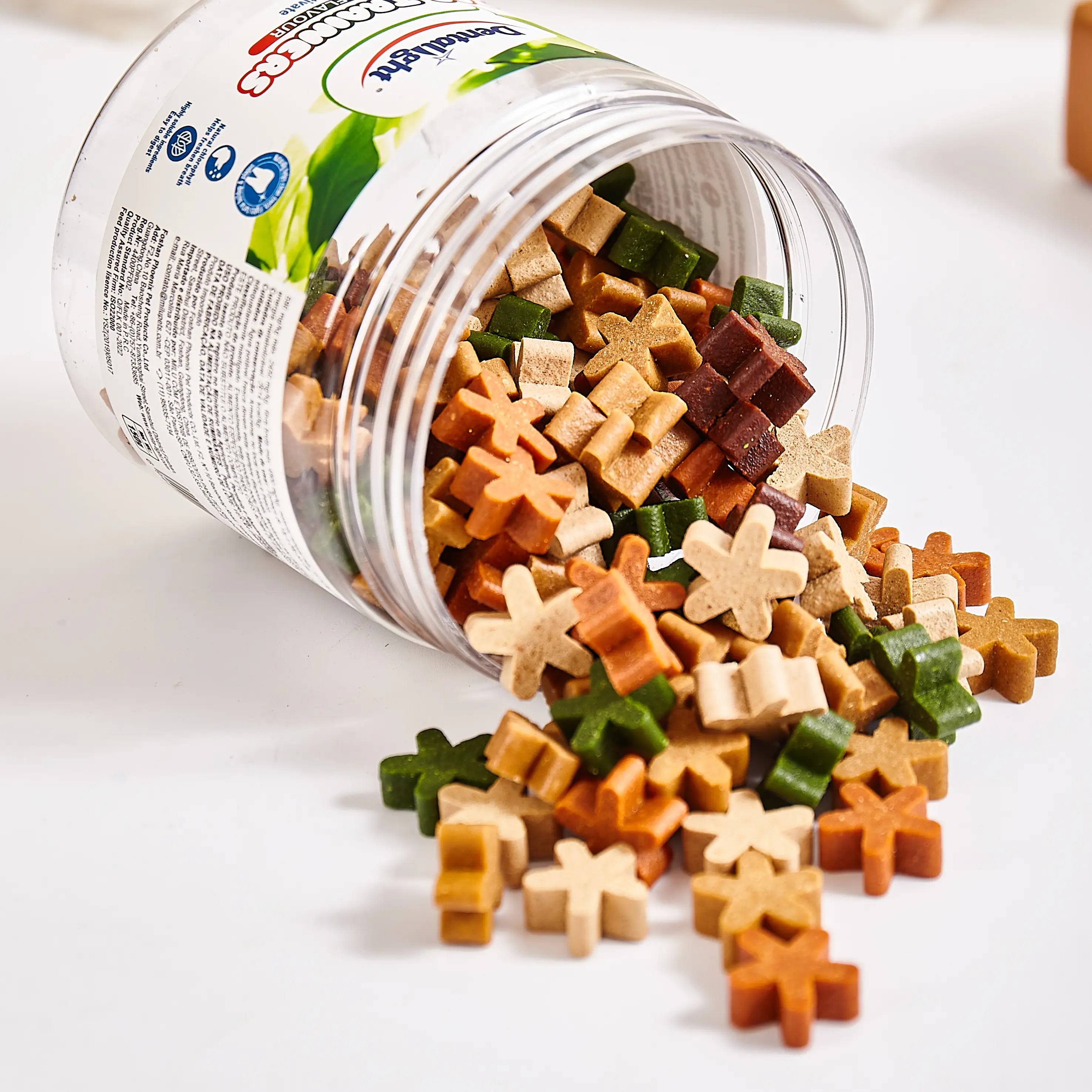 Dentalight - Dog Training Star Treats, Clean Teeth & Freshen Breath, Natural Chlorophyll, Assorted Flavour, 150g