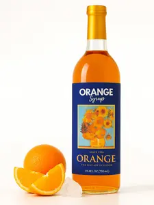 Stasero Orange Syrup 25.4 fl oz Bottle Concentrate Flavor for Coffee Espresso Teas Italian Sodas Lemonades Shakes Frappes Desserts and More Beverage