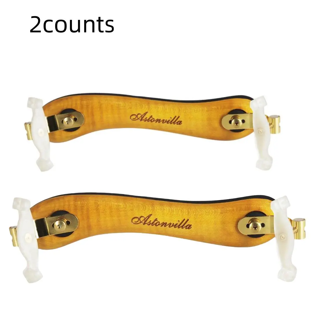 Wooden Violin Shoulder Rest, 2 Counts 4/4 Violin Shoulder Rest, Music Accessories for Violin, String Instruments Accessories