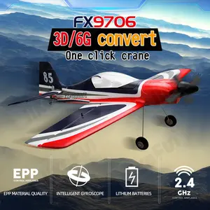 JIKEFUN FX9706 5-channel 342 aircraft Brushless motor with strong power Built-in six-axis gyroscope flight self-stabilization system Remote control aircraft for beginners
