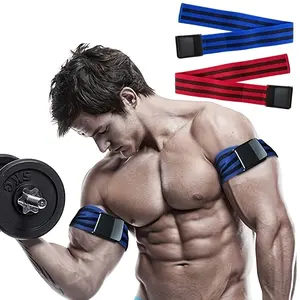 Fitness Bfr Blood Flow Restriction Training Bands Set, Workout Accessories, Training Equipment, Muscle Building Arm Elastic Straps, Pair Pack for Workout Enhancements