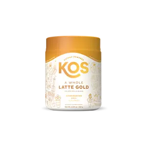 KOS Turmeric Latte / Whole Latte Gold Gingerbread Chai Flavored Wellness Dietary Supplement
