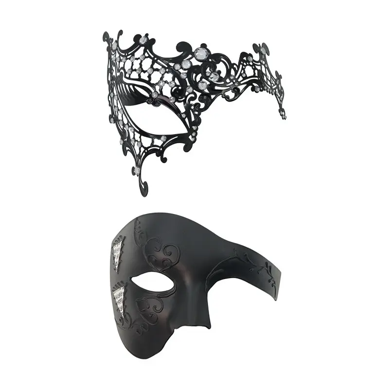 Venetian Carnival Half Face Mask, Rhinestone Phantom of the Opera One-Eye Mask for Couples & Masquerade Party Venetian Carnival Half Face Mask, Rhinestone Phantom of the Opera One-Eye Mask for Couples & Masquerade Party