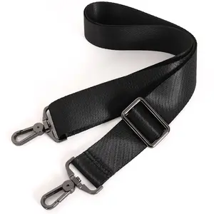 3.8CM Wide Bag Strap Detachable Crossbody,adjustable black bag strap  replacement Shoulder Bag Belts