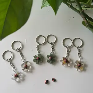 Junebug Puzzle Piece Keychain | Ladybug | Matching Keychains | Couple Keychains | Best Friend Keychains