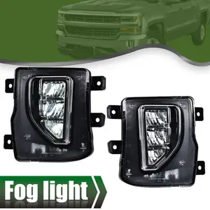 Fit For 2016-2018 Chevy Silverado 1500 LED Fog Lights Bumper Lamps w/Switch+Wire Fit For 2016-2018 Chevy Silverado 1500 LED Fog Lights Bumper Lamps w/Switch+Wire