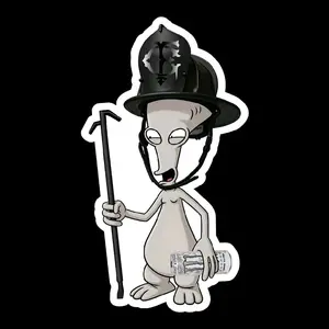 Firefighter Roger Includes two 3" Stickers