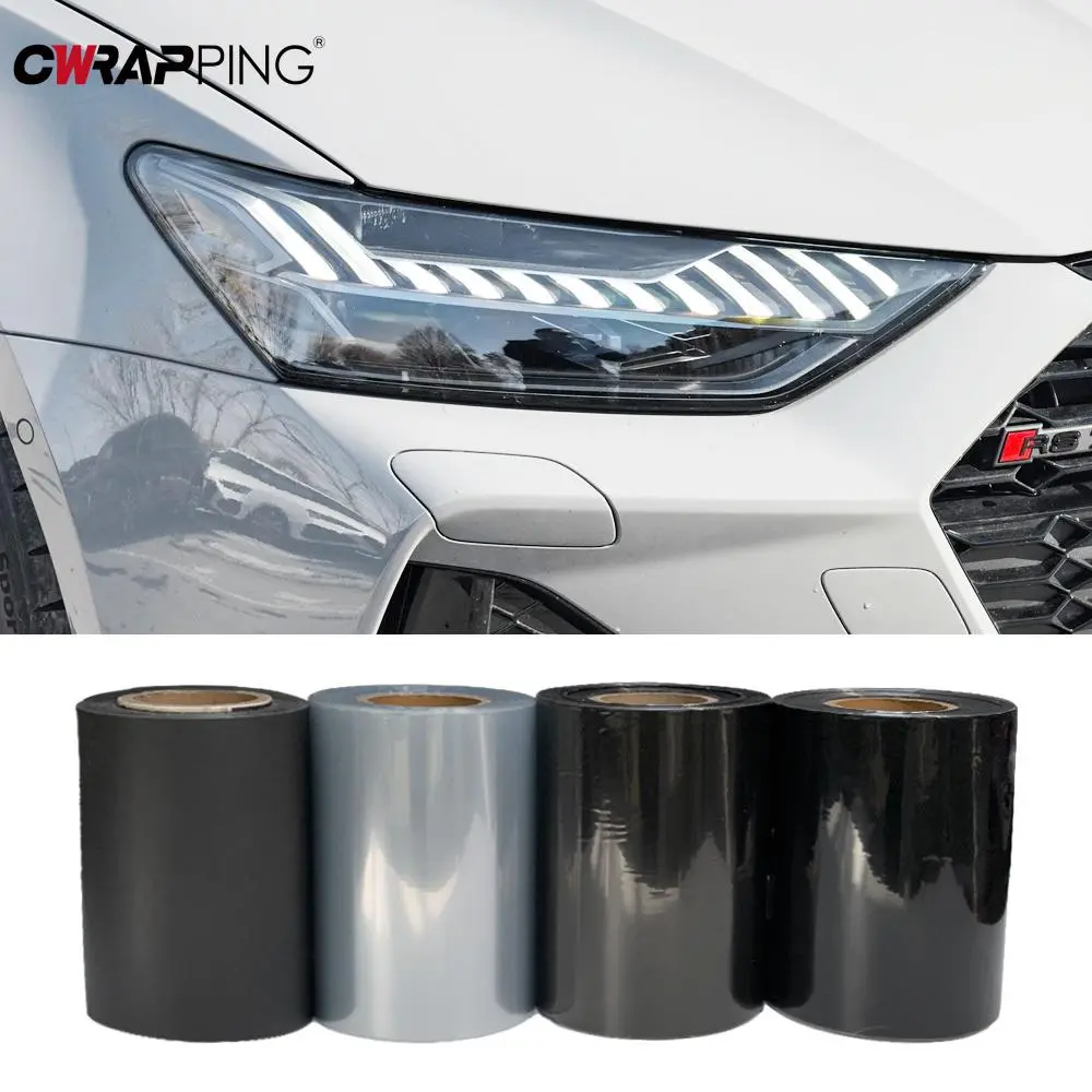 Car Headlight Tint Vinyl Films Smoke Black Waterproof Sticker for Fog Light Taillight Car Motorcycle Headlight Tint Accessories