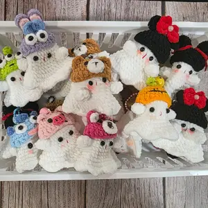 Crochet Ghost 1pcs - Single Piece of Crocheted Ghost, as Shown in the Image