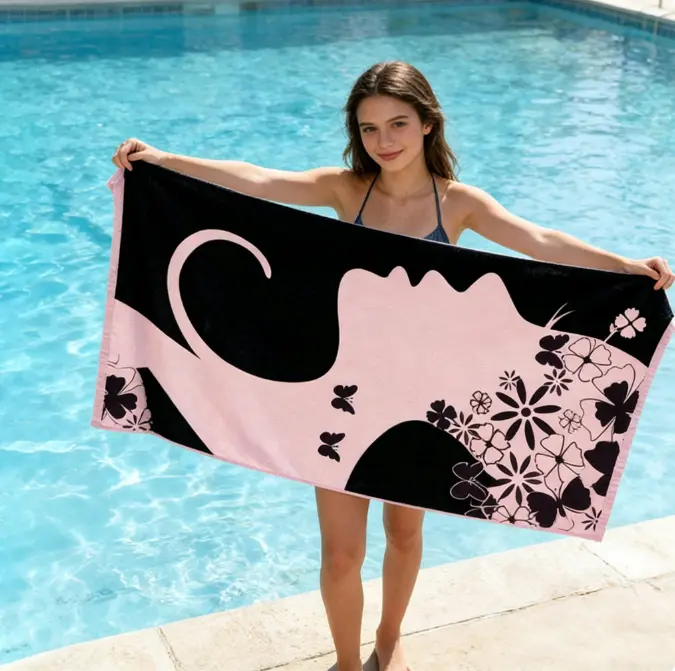 Quick-Dry Microfiber Beach Towel Easy to Fold & Travel-Friendly