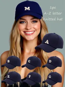 Unisex Couple Baseball Cap, Adjustable Breathable Letter Hat, Casual Fitted Design, Suitable for Outdoor Sports and Daily Wear