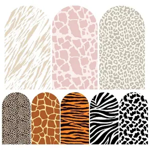 15-day Delivery Animal Fur Patterns Arch Backdrop Cover for Safari and Jungle Theme Events