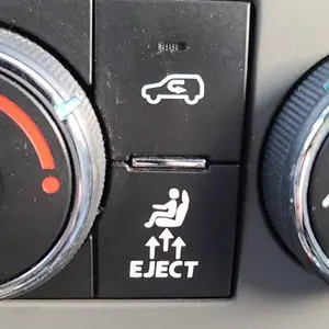 Eject (Medium) blank button decal sticker for blank or empty car buttons