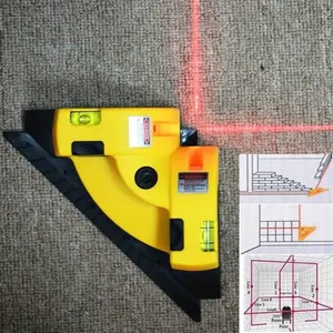 90° Projection Laser Level, High Precision 90° Projection Laser Level, Self-leveling, Precise Right Angle Measurement, Laser Level Tool, Yellow